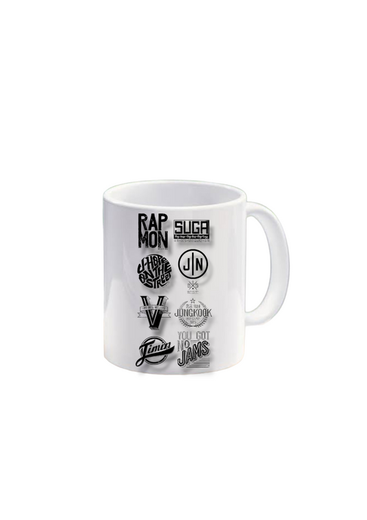 BTS Member Logo Mug