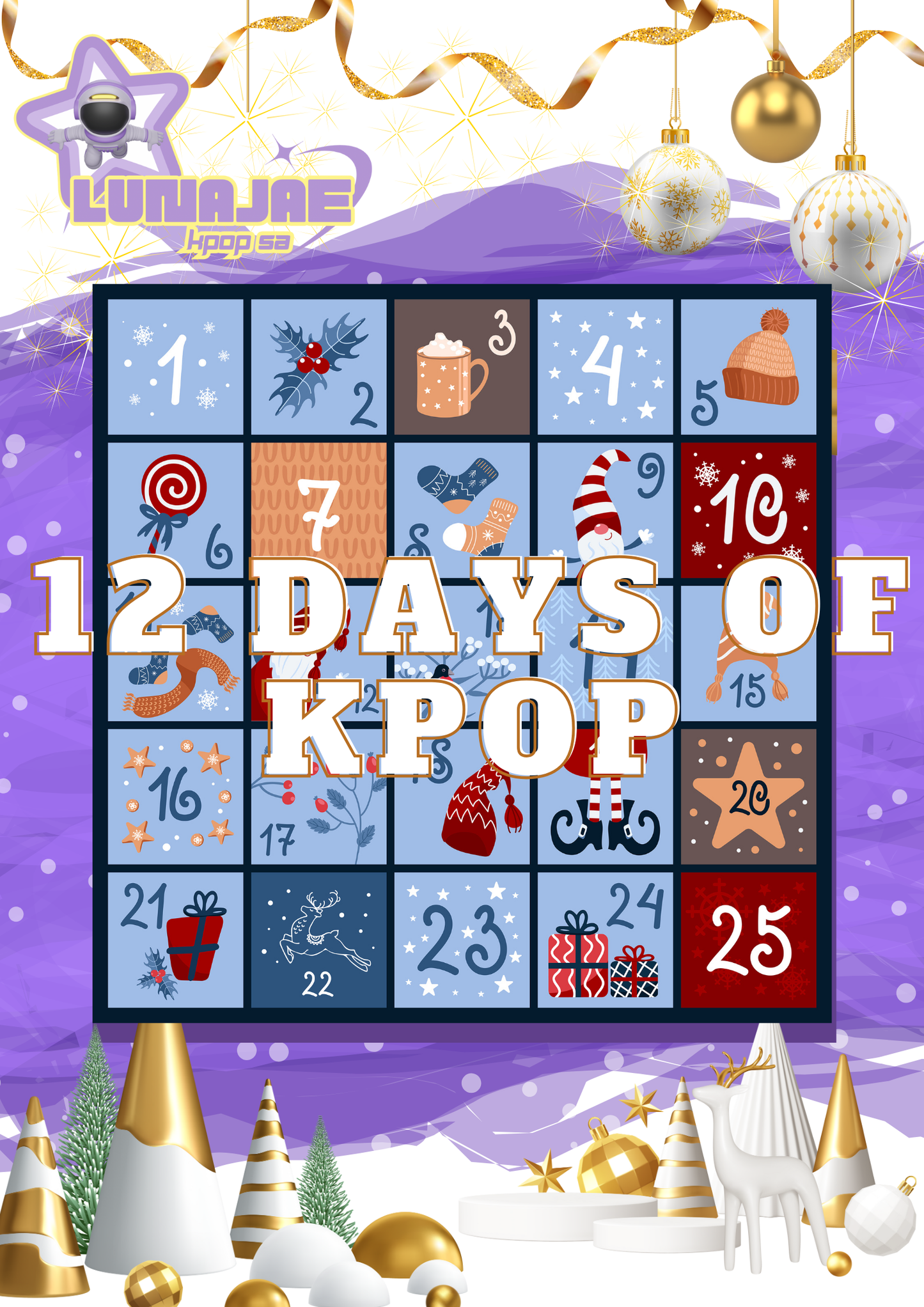 12 Days of Kpop Advent Calendar (Order by 3 November 2024)