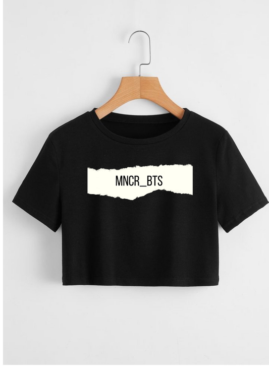 BTS Micrchrome Crop Top