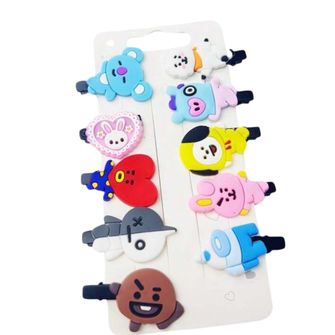 BT21 Hair Clips