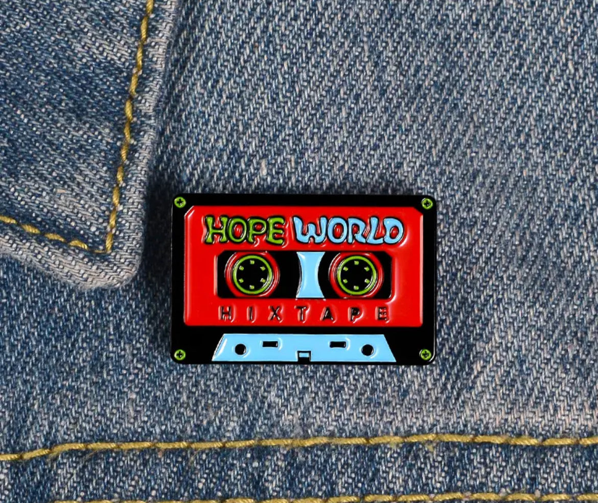 Hope World Enamel Pin