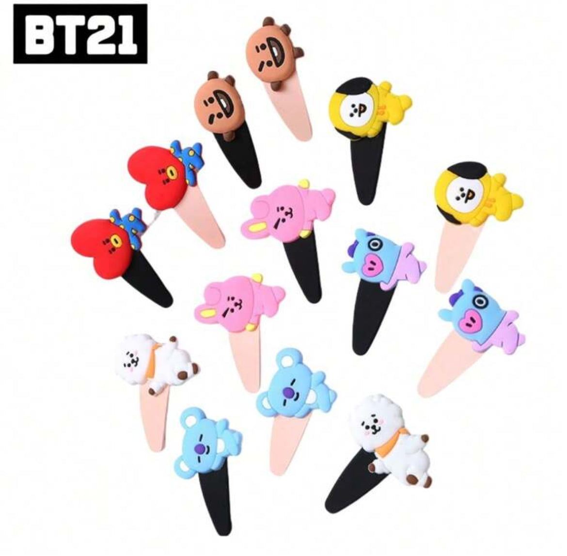 BT21 Clips 2Pcs