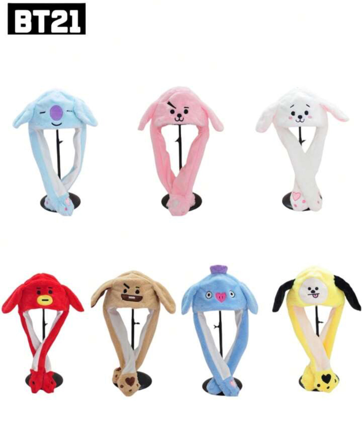 BT21 Cartoon Plush Hat