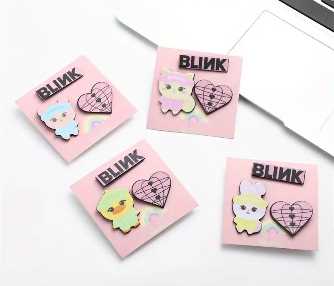 Black Pink Enamel Pin