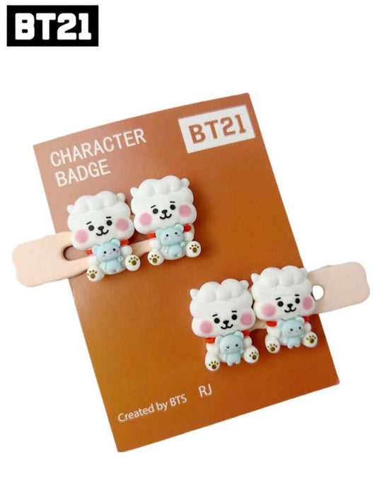 BT21 RJ Hair clip