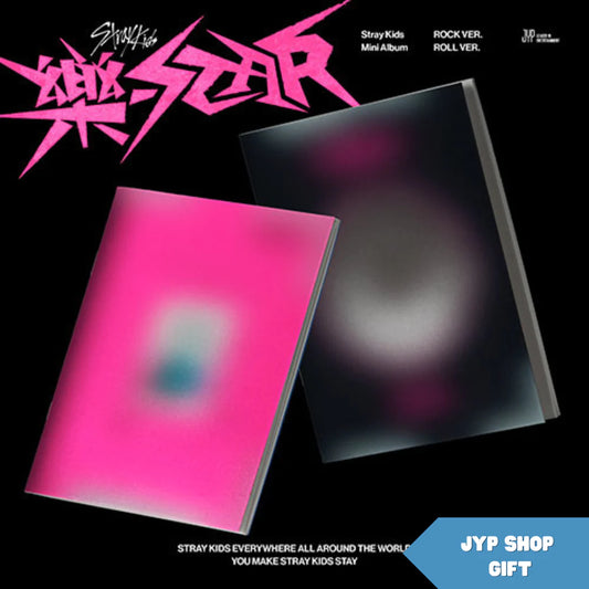 STRAY KIDS - ROCK STAR 8TH MINI ALBUM 樂 ROCK ROLL VER. JYP SHOP GIFT VER.