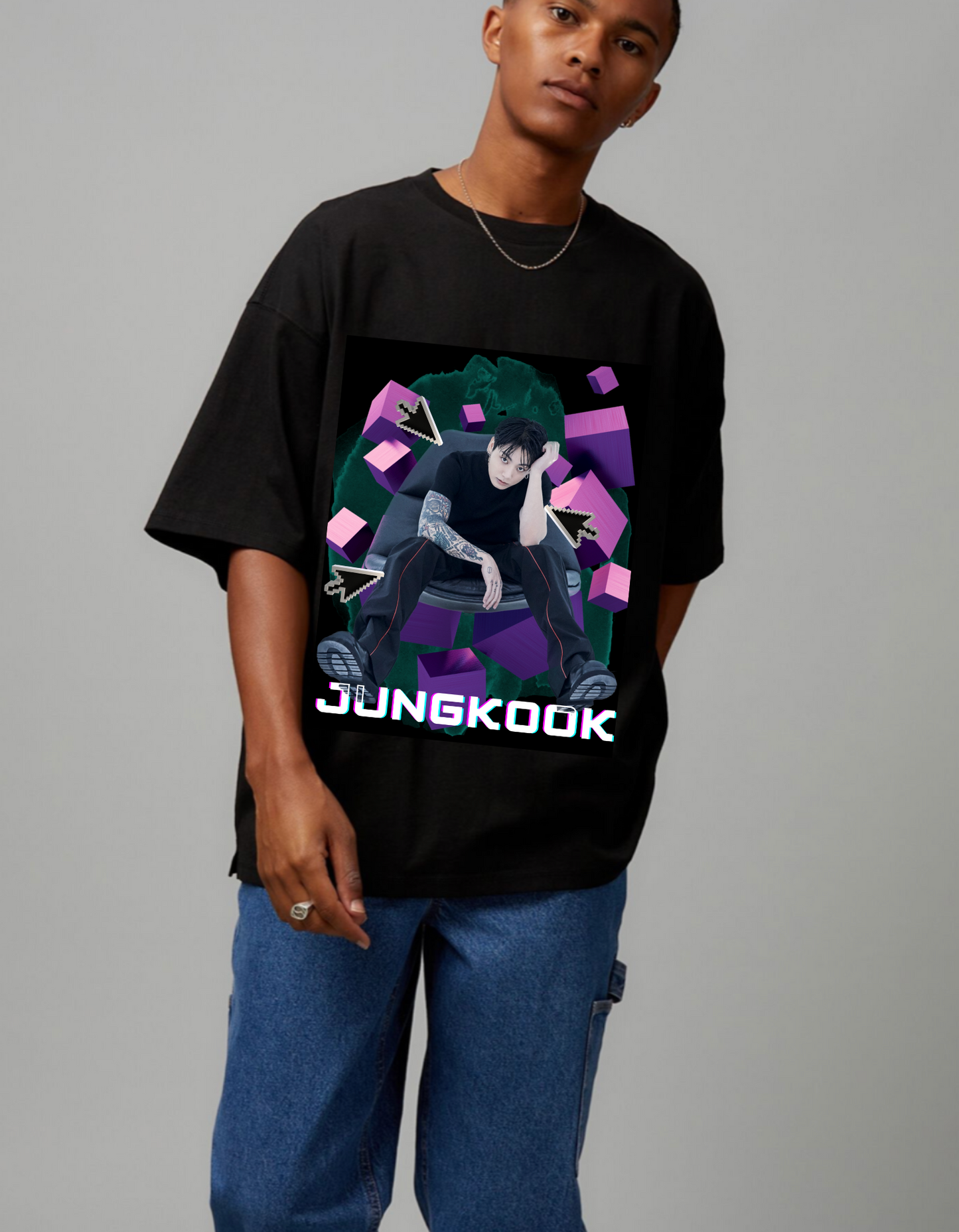 Jungkook 3D Oversized T-shirt