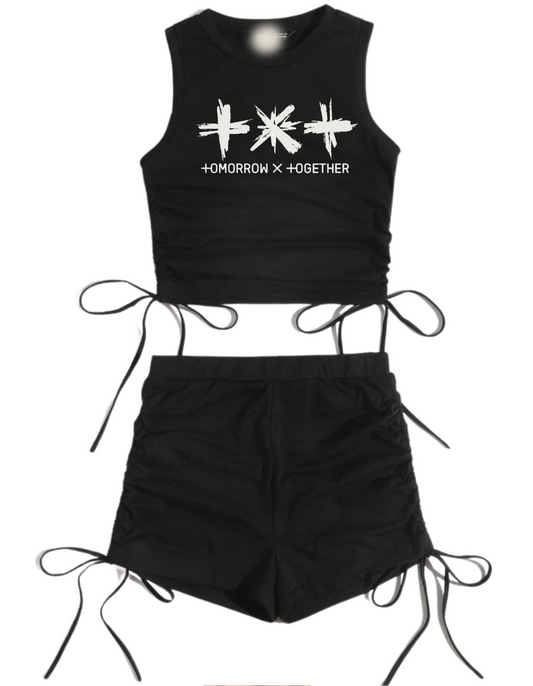 Preorder TXT Crop and Shorts