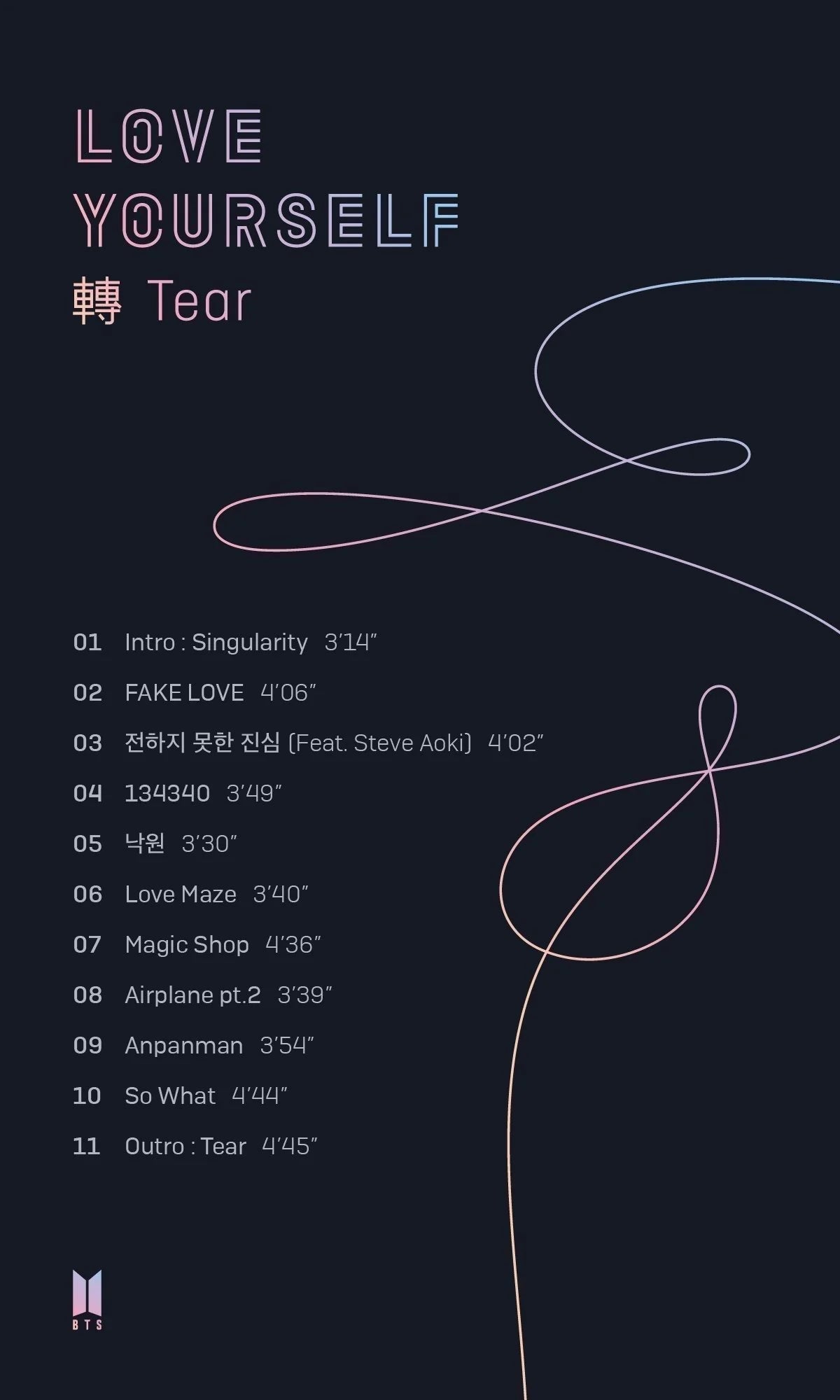 BTS - 3RD FULL ALBUM LOVE YOURSELF 轉 TEAR