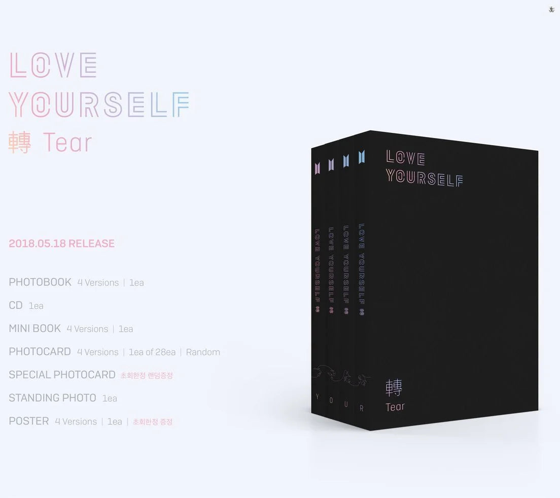 BTS - 3RD FULL ALBUM LOVE YOURSELF 轉 TEAR