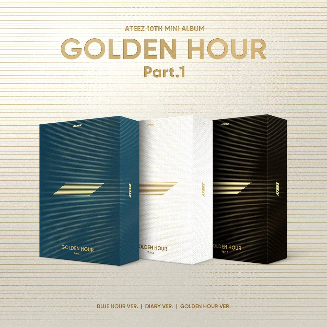 ATEEZ - GOLDEN HOUR : PART.1 10TH MINI ALBUM PHOTOBOOK SET